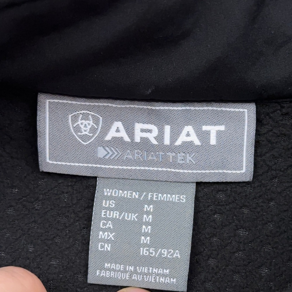 NEW Ariat Classic Team Mexico Softshell Jacket Women's Medium Black Full Zip - Picture 4 of 9